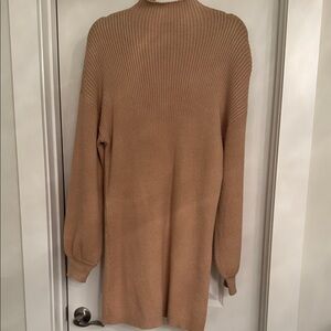 Lumiere Tan Long Sleeve Dress